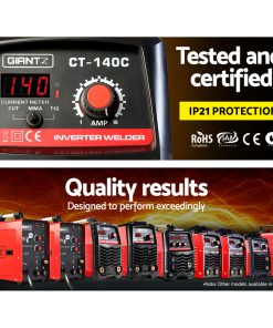 GIANTZ Plasma Cutter DC ARC GAS Inverter Welder TIG 40A Portable IGBT 140Amp
