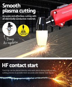 GIANTZ Plasma Cutter Inverter DC Welder 50A CUT IGBT TIG Welding Machine 180Amp