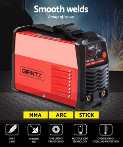 GIANTZ MMA ARC Inverter Welder Portable Stick Welding Machine IGBT Mask 250Amp