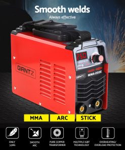 GIANTZ Portable MMA Inverter Welder Stick ARC DC Metal Welding Machine 250Amp