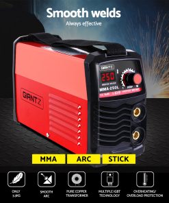 GIANTZ Portable Inverter Welder MMA ARC Stick iGBT DC Welding 10A Plug 250Amp