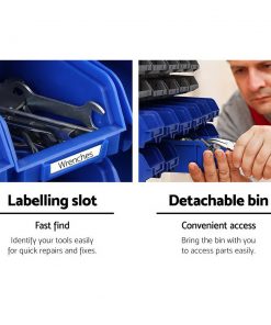 Giantz 30 Bin Wall Mounted Rack Storage Organiser