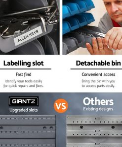 Giantz 44 Bin Wall Mounted Rack Storage Organiser