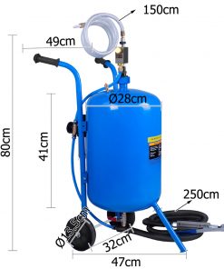 Giantz 100LB Portable Soda/Sand Blaster - Blue
