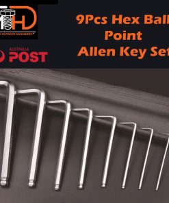 9pcs LONG Arm Allen Keys Set Metric Ball End Driver Hex Allan Allen Kit
