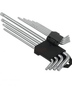 9 Pcs Torx Star Long Allen Key Set T10 T15 T20 T25 T27 T30 T40 T45 T50