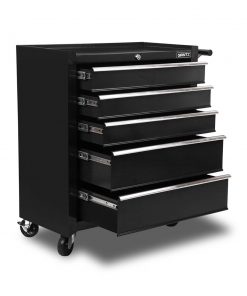 Giantz 5 Drawer Mechanic Tool Box Storage Trolley - Black