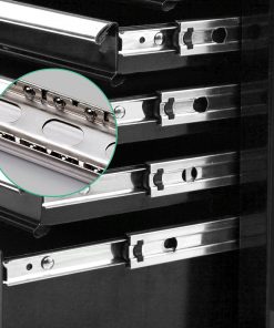 Giantz 5 Drawer Mechanic Tool Box Storage Trolley - Black