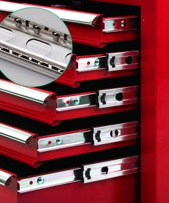 Giantz 5 Drawer Mechanic Tool Box Storage Trolley - Red