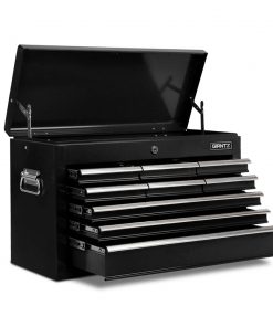 Giantz 9 Drawer Mechanic Tool Box Storage - Black