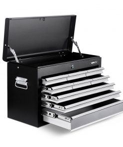 Giantz 9 Drawer Mechanic Tool Box Storage - Black & Grey