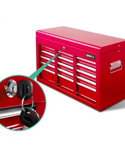 Giantz 9 Drawer Mechanic Tool Box Storage - Red