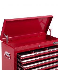 Giantz 9 Drawer Mechanic Tool Box Storage - Red