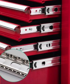 Giantz 9 Drawer Mechanic Tool Box Storage - Red