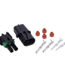 4x Kits 1.5MM 2way Waterproof Auto Electrical Plug Connector Kits Marine Sealed