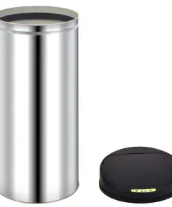 vidaXL Automatic Sensor Dustbin Garbage Bin 62 L Stainless Steel