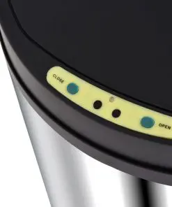 vidaXL Automatic Sensor Dustbin Garbage Bin 62 L Stainless Steel