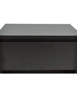 vidaXL Nightstand with One-Drawer Black 2 pcs