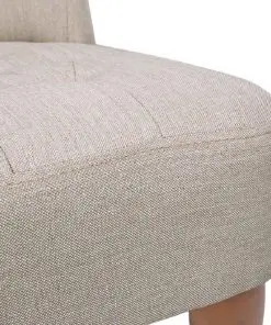 vidaXL French Chair Cream Fabric