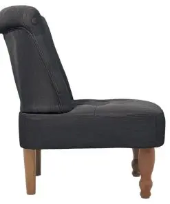 vidaXL French Chair Grey Fabric