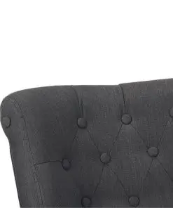 vidaXL French Chair Grey Fabric