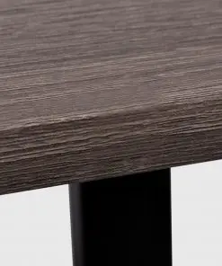 vidaXL Desk with 2 Shelves Grey and Oak