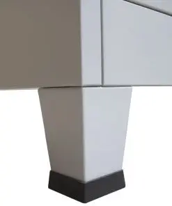 vidaXL Locker Cabinet with 9 Compartments Steel 90x45x180 cm Grey