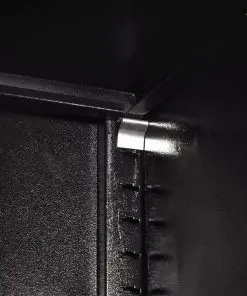 vidaXL Tool Cabinet with 2 Doors Steel 90x40x180 cm Black and Red