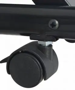 vidaXL Magazine Rack 47x40x134 cm Black and White A4