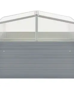 vidaXL Greenhouse 100x100x85 cm Galvanised Steel Grey