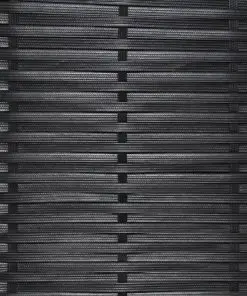 vidaXL 3 Piece Bistro Set with Cushions Poly Rattan Black