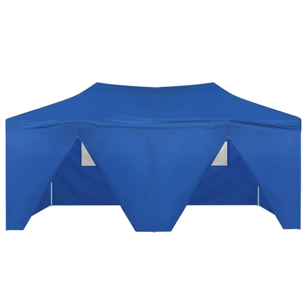 vidaXL Foldable Tent Pop-Up with 4 Side Walls 3×6 m Blue