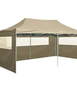 vidaXL Foldable Tent Pop-Up with 4 Side Walls 3×6 m Cream White