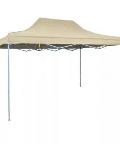 vidaXL Foldable Tent Pop-Up 3×4.5 m Cream White