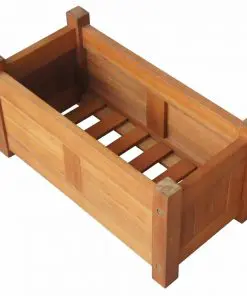 vidaXL Garden Planter Acacia Wood 50x25x25 cm