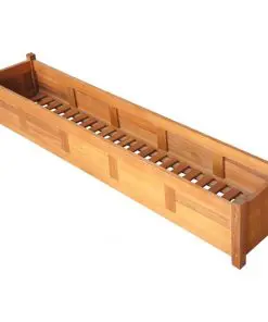 vidaXL Garden Planter Acacia Wood 150x30x25 cm