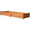 vidaXL Garden Raised Bed Acacia Wood 200x50x25 cm