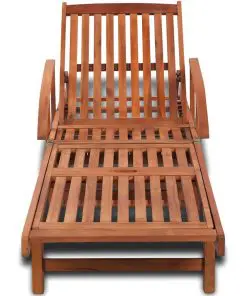 vidaXL Sun Lounger Solid Acacia Wood