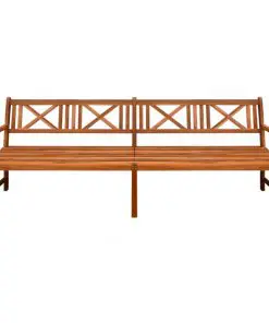 vidaXL Garden Bench 240 cm Solid Acacia Wood