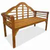 vidaXL Garden Bench 135 cm Solid Acacia Wood
