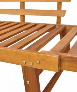 vidaXL Garden Bench with Cushions 2-in-1 190 cm Solid Acacia Wood