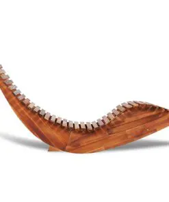 vidaXL Rocking Sun Lounger Acacia Wood