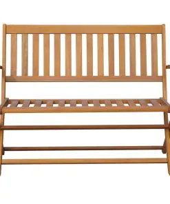vidaXL Folding Garden Bench 120 cm Solid Acacia Wood