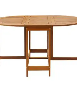 vidaXL Garden Table 130x90x72 cm Solid Acacia Wood