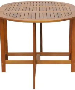 vidaXL Garden Table 130x90x72 cm Solid Acacia Wood