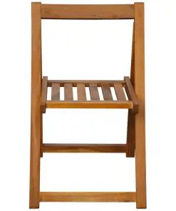 vidaXL Folding Garden Chairs 2 pcs Solid Acacia Wood