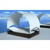 vidaXL Double Sun Lounger with Canopy Poly Rattan Brown vidaXL Double Sun Lounger with Canopy Poly Rattan Brown