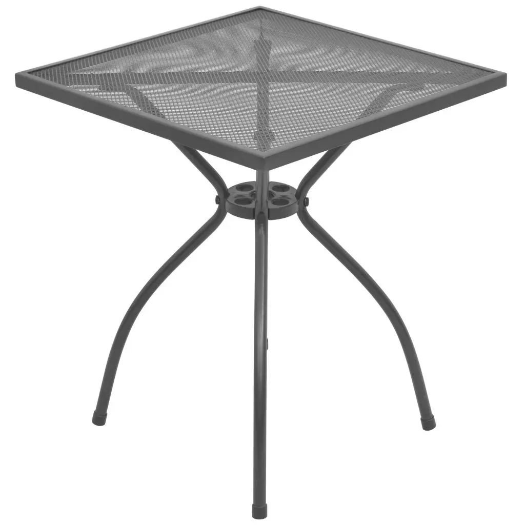 vidaXL Bistro Table 60x60x70 cm Steel Mesh