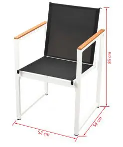 vidaXL 13 Piece Outdoor Dining Set with WPC Tabletop Aluminium