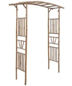 vidaXL Rose Arch Bamboo 145x40x187 cm